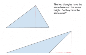 Triangle area problem