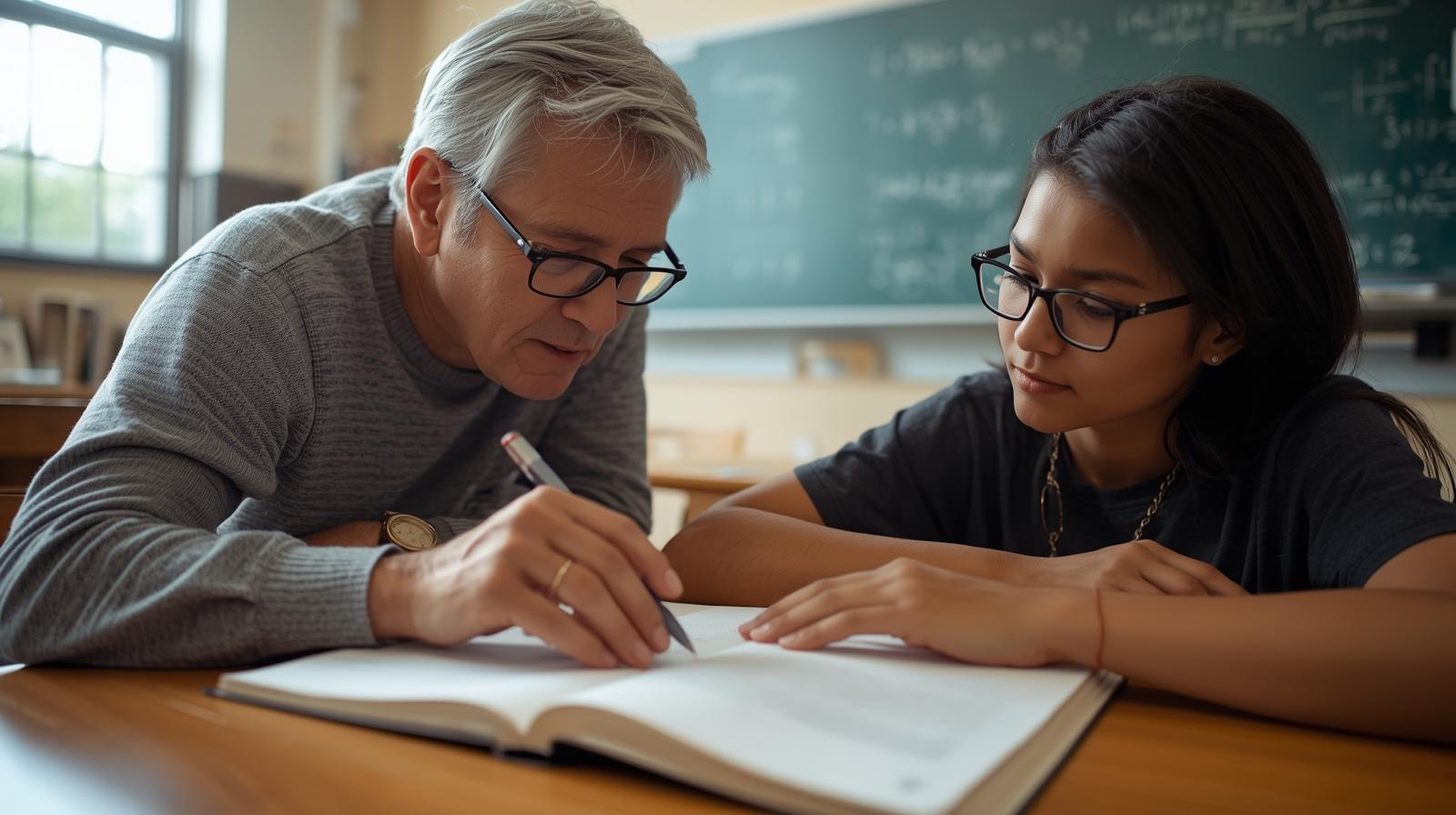 One of our Wellesley math tutors works through a calculus problem with a student